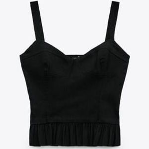 Zara Corset Top Black